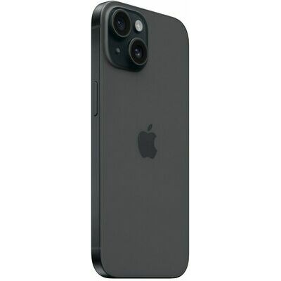 Apple iPhone 15, 256 GB, Black – front and back view
