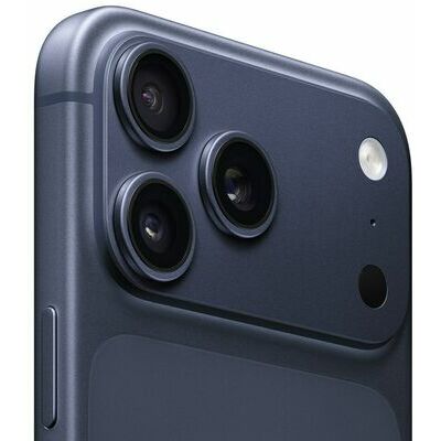 Apple iPhone 17 Pro Max, 1 TB, Deep Blue – front and back view