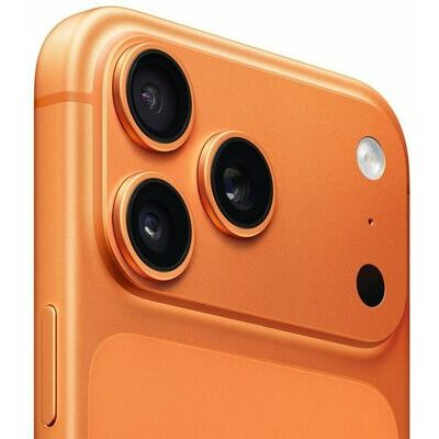 Apple iPhone 17 Pro Max, 512 GB, Cosmic Orange – front and back view