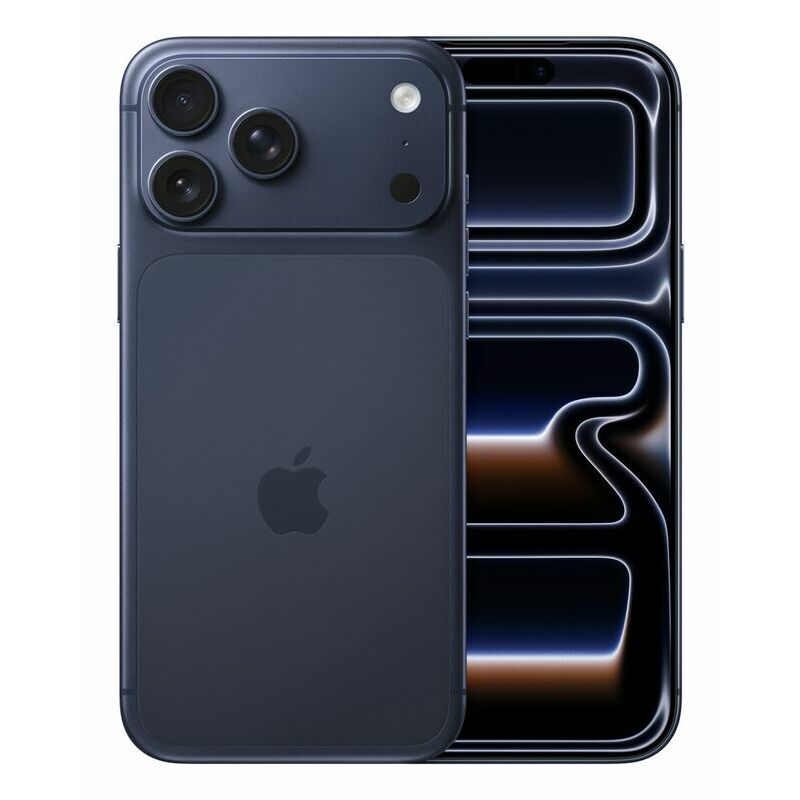 Apple iPhone 17 Pro Max, 512 GB, Deep Blue – front and back view