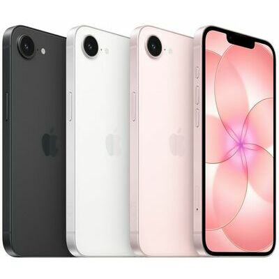Apple iPhone 17e, 256 GB, White – front and back view