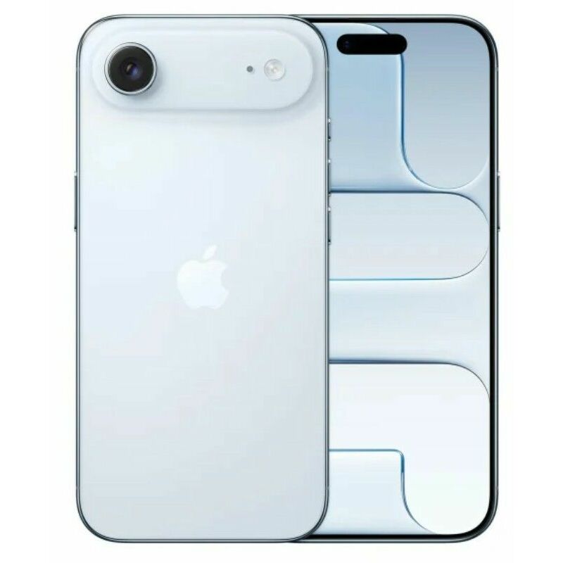 Apple iPhone Air, 256 GB, Blue – front and back view