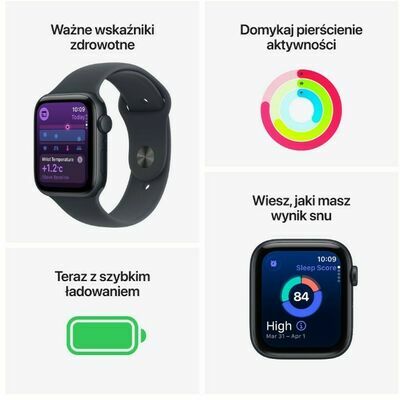 Apple Watch SE 3 (Aluminium) - Midnight - Smartwatch