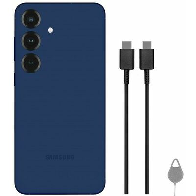 Samsung Galaxy S25, 512 GB, Navy – front and back view
